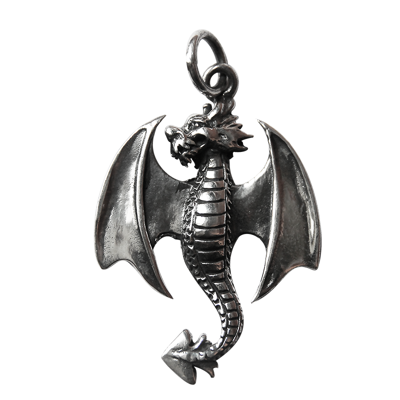 Pendentif dragon de profil Pendentif dragon de profil